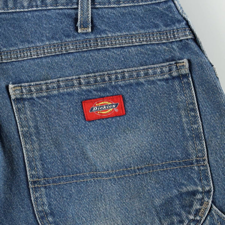 Dickies denim painter pants for men, equivalent to W35 cotton blue type Vintage Second Hand