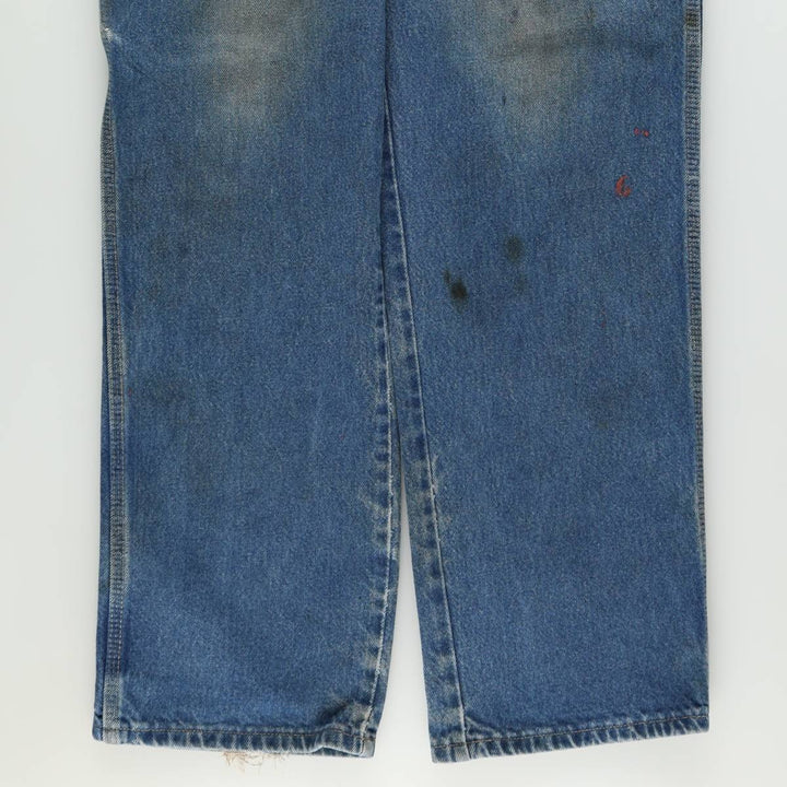 Dickies denim painter pants for men, equivalent to W35 cotton blue type Vintage Second Hand