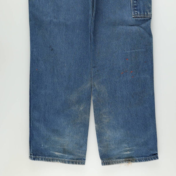 Dickies denim painter pants for men, equivalent to W35 cotton blue type Vintage Second Hand