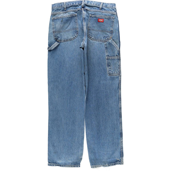 Dickies denim painter pants for men, equivalent to W35 cotton blue type Vintage Second Hand