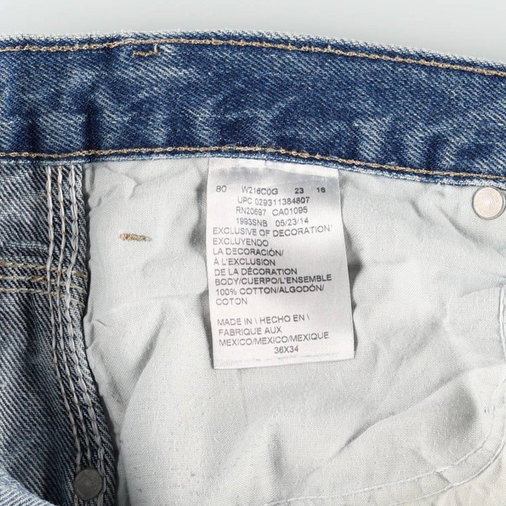 Dickies denim painter pants for men, equivalent to W35 cotton blue type Vintage Second Hand