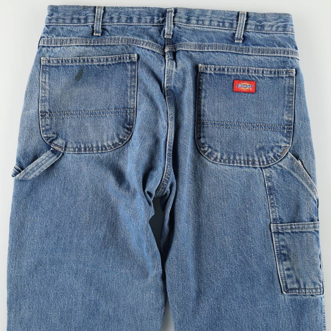 Dickies denim painter pants for men, equivalent to W35 cotton blue type Vintage Second Hand