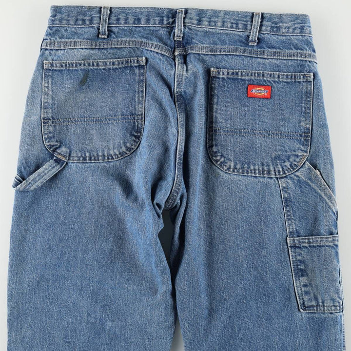 Dickies denim painter pants for men, equivalent to W35 cotton blue type Vintage Second Hand