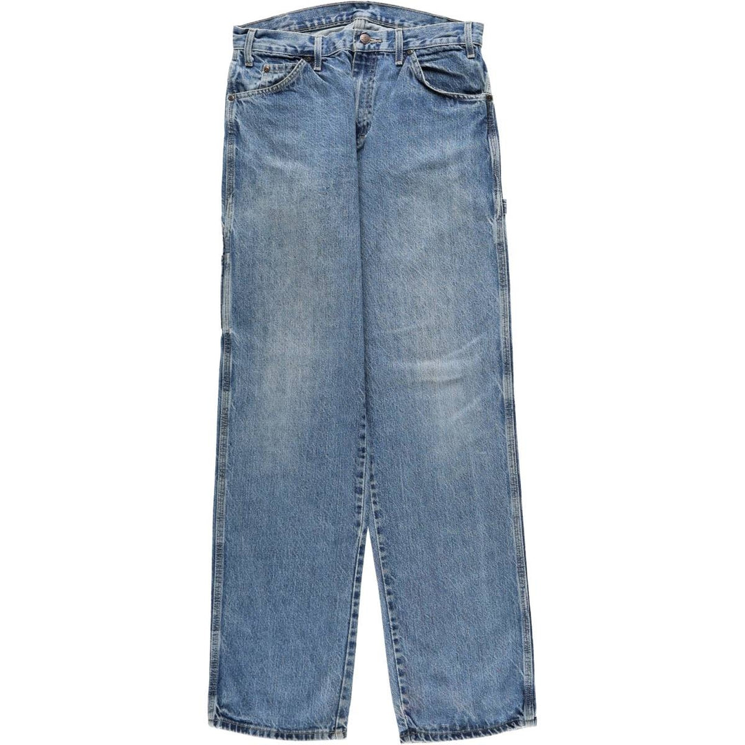 Dickies denim painter pants for men, equivalent to W32 cotton blue type Vintage Second Hand