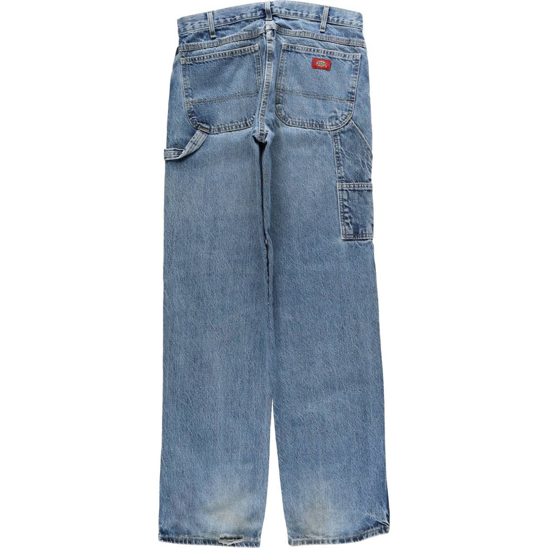 Dickies denim painter pants for men, equivalent to W32 cotton blue type Vintage Second Hand