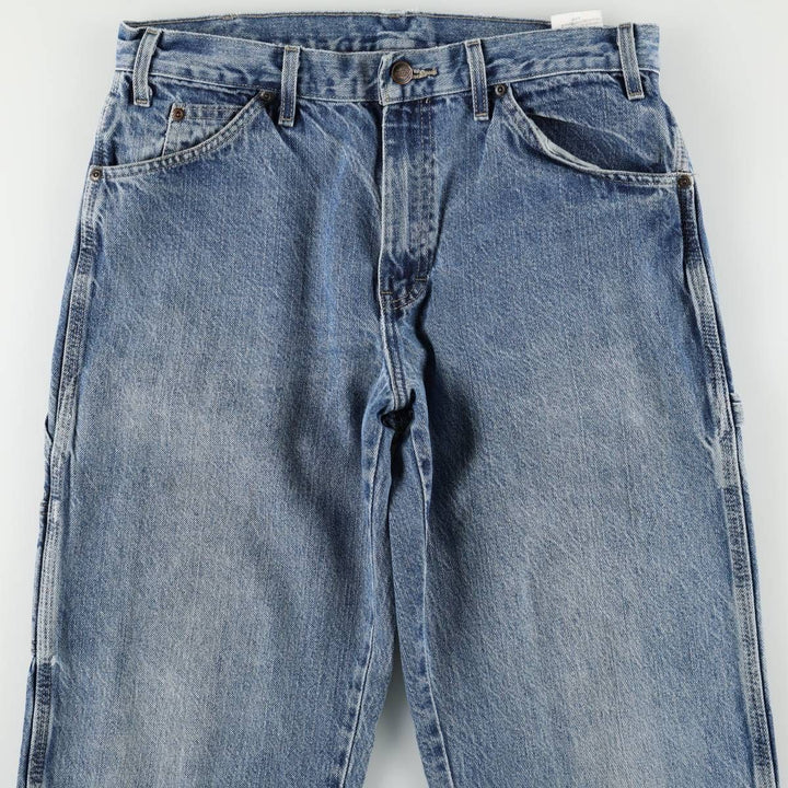 Dickies denim painter pants for men, equivalent to W32 cotton blue type Vintage Second Hand