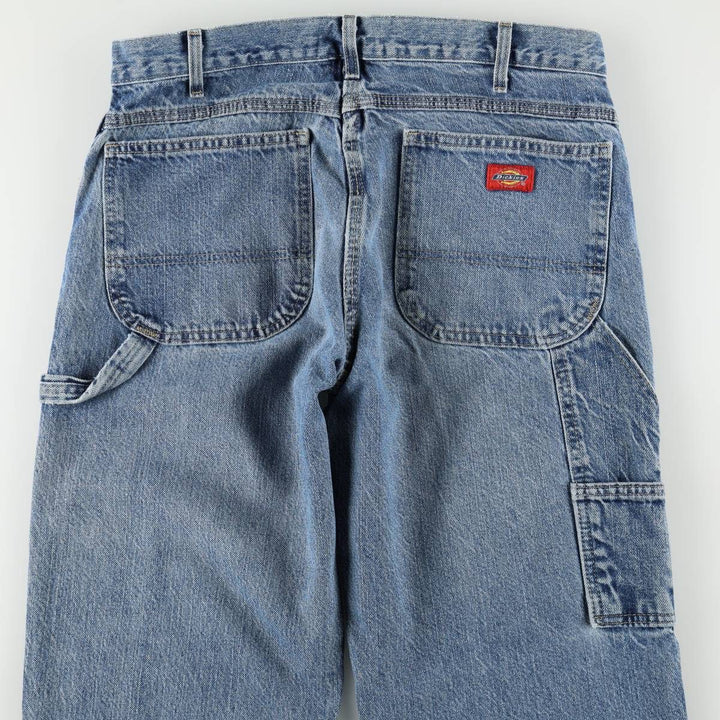 Dickies denim painter pants for men, equivalent to W32 cotton blue type Vintage Second Hand