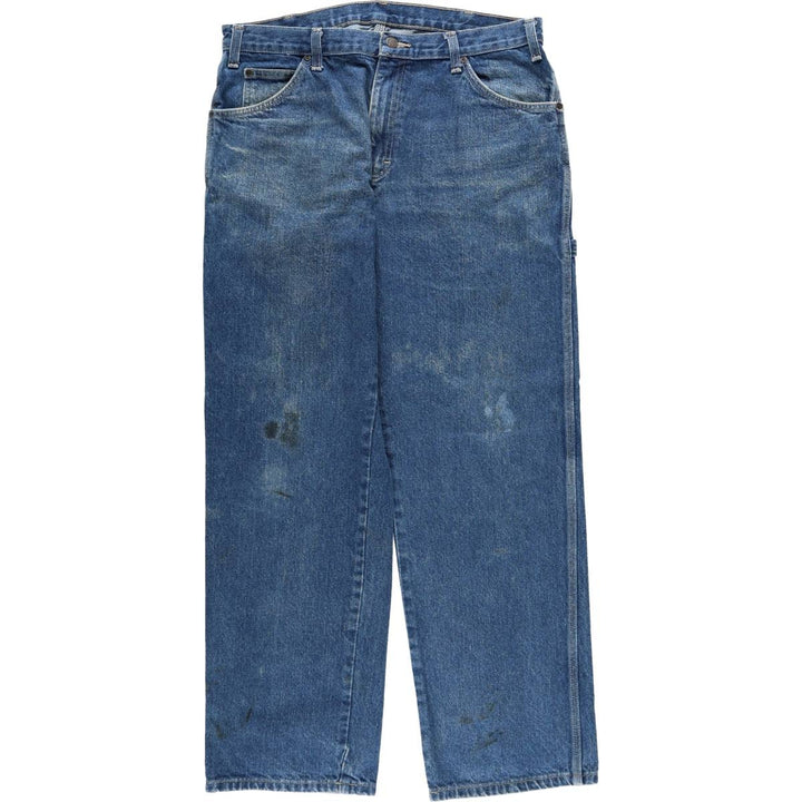 Dickies denim painter pants for men, equivalent to w36 cotton blue type Vintage Second Hand