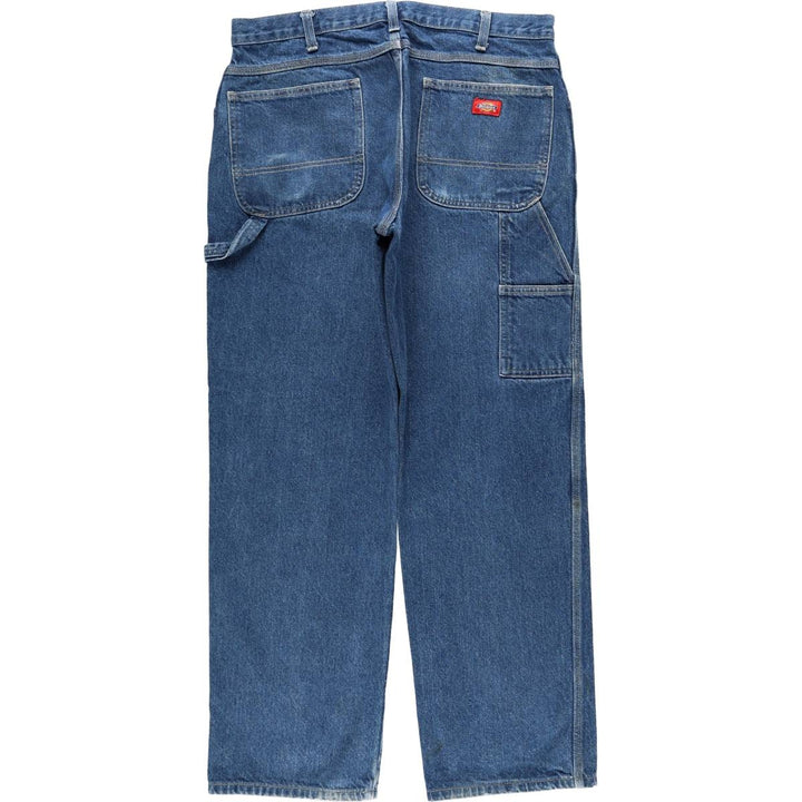 Dickies denim painter pants for men, equivalent to w36 cotton blue type Vintage Second Hand