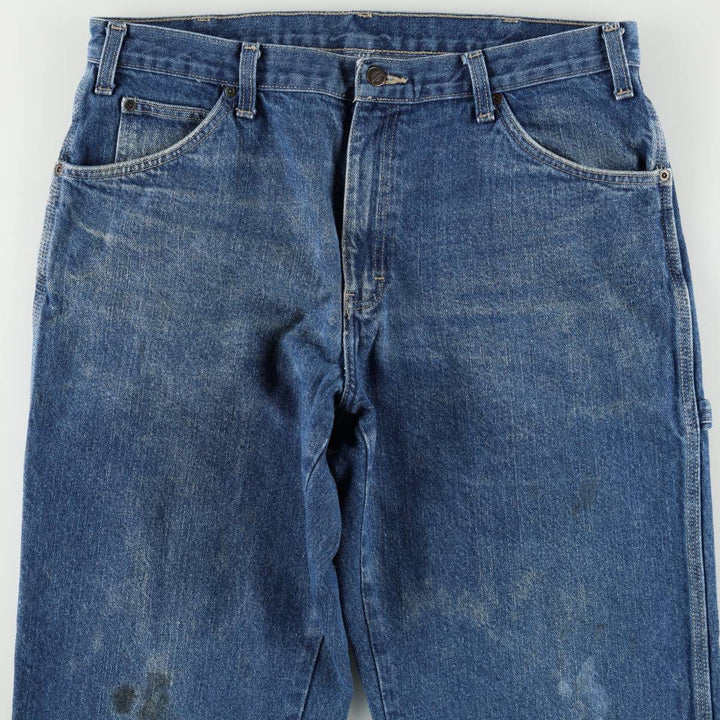 Dickies denim painter pants for men, equivalent to w36 cotton blue type Vintage Second Hand