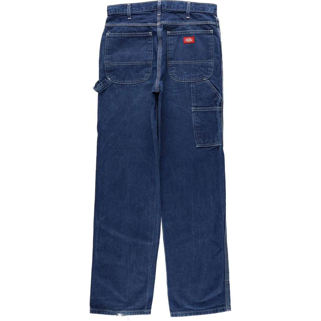 Dickies denim painter pants for men, equivalent to W31 unclear blue type Vintage Second Hand