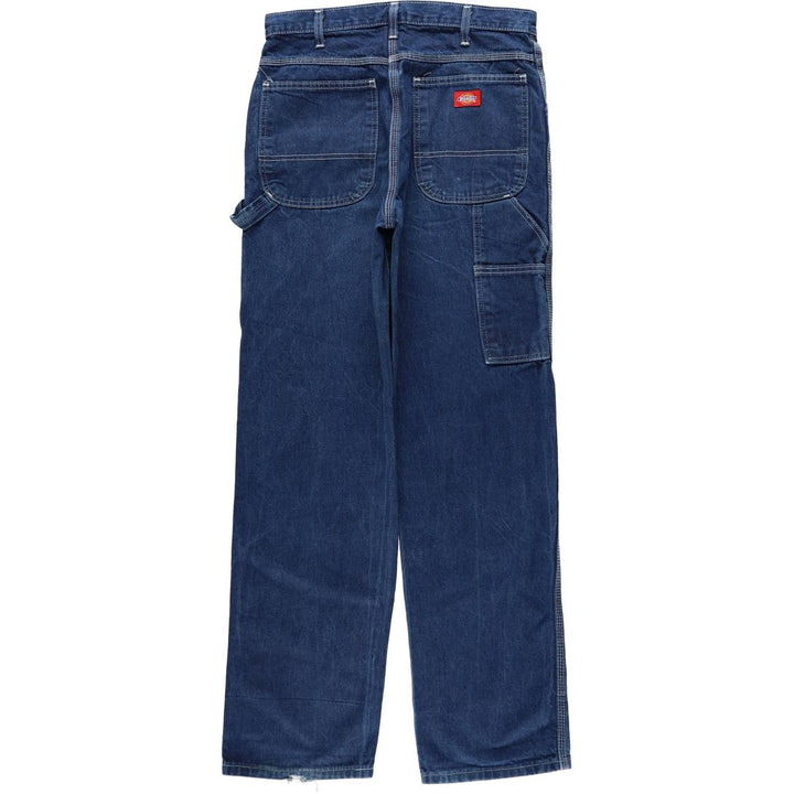 Dickies denim painter pants for men, equivalent to W31 unclear blue type Vintage Second Hand