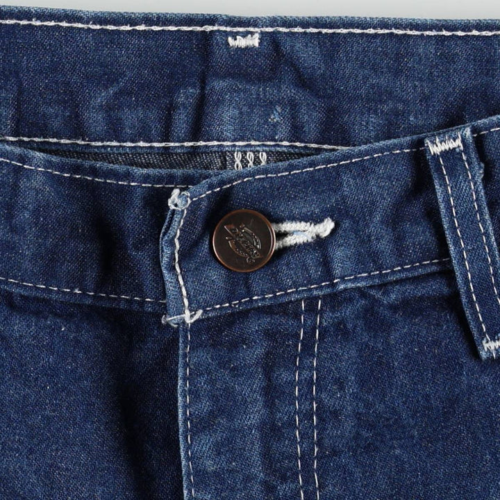 Dickies denim painter pants for men, equivalent to W31 unclear blue type Vintage Second Hand