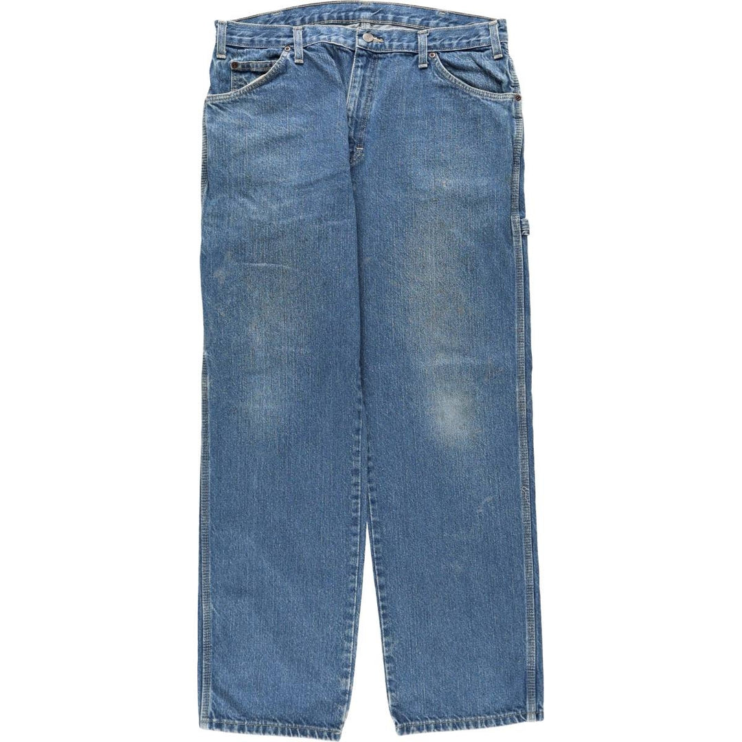 Dickies denim painter pants for men, equivalent to w36 cotton blue type Vintage Second Hand