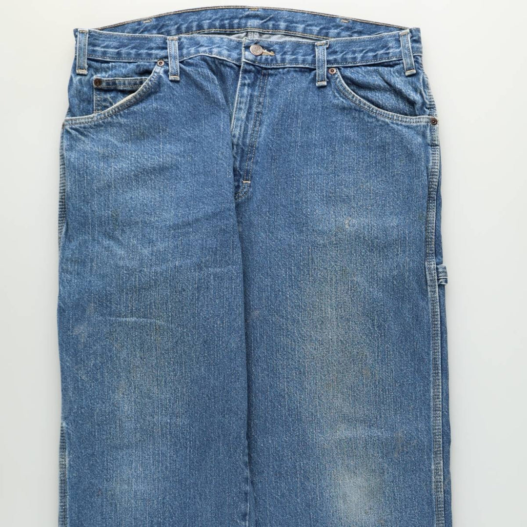 Dickies denim painter pants for men, equivalent to w36 cotton blue type Vintage Second Hand