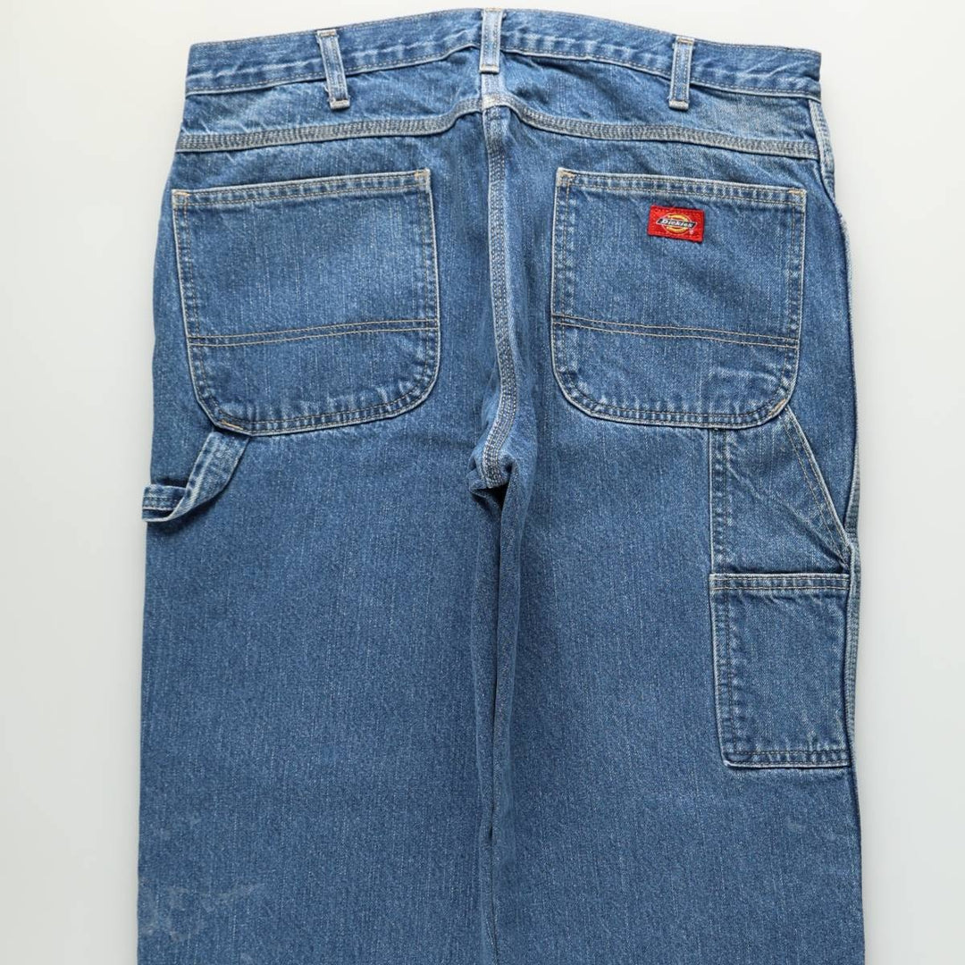 Dickies denim painter pants for men, equivalent to w36 cotton blue type Vintage Second Hand