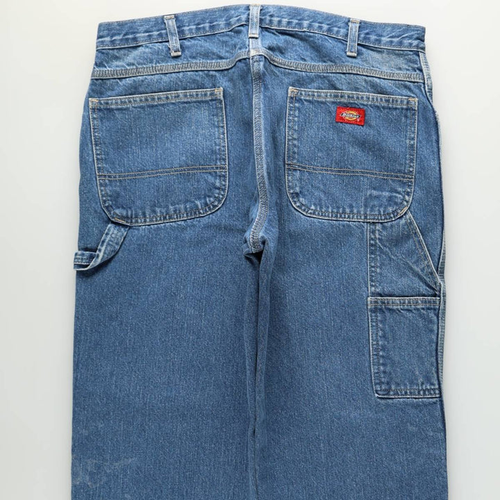Dickies denim painter pants for men, equivalent to w36 cotton blue type Vintage Second Hand