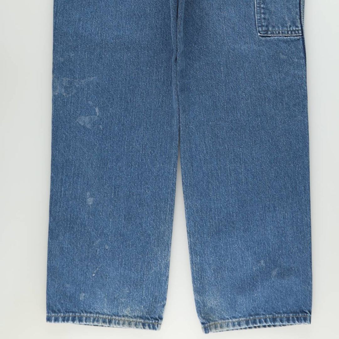 Dickies denim painter pants for men, equivalent to w36 cotton blue type Vintage Second Hand