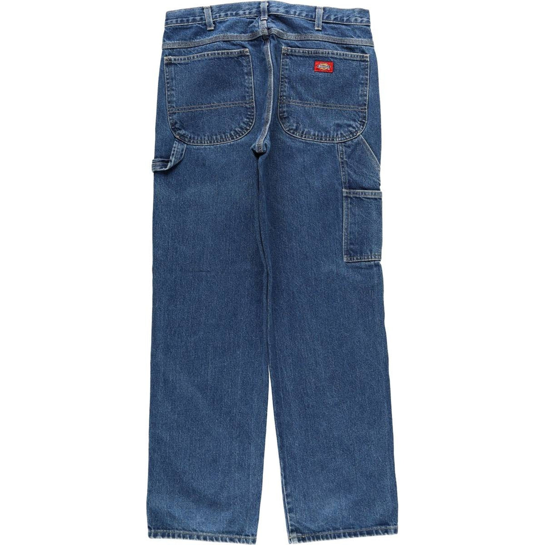 Dickies denim painter pants for men, equivalent to W34 cotton blue type Vintage Second Hand