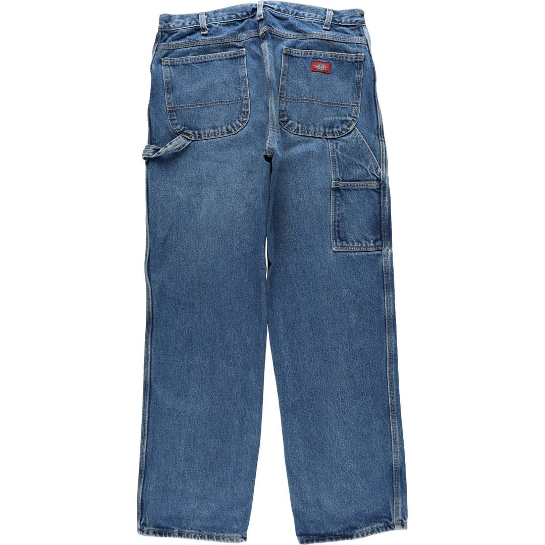 Dickies denim painter pants for men, equivalent to W35 cotton blue type Vintage Second Hand