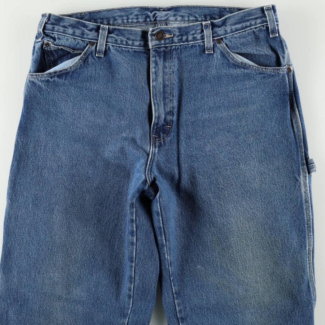 Dickies denim painter pants for men, equivalent to W35 cotton blue type Vintage Second Hand