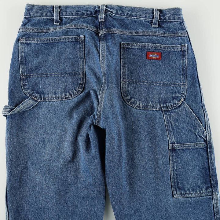 Dickies denim painter pants for men, equivalent to W35 cotton blue type Vintage Second Hand