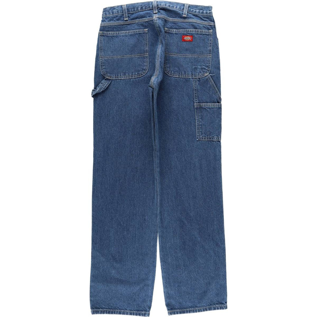 Dickies denim painter pants for men, equivalent to W34 cotton blue type Vintage Second Hand