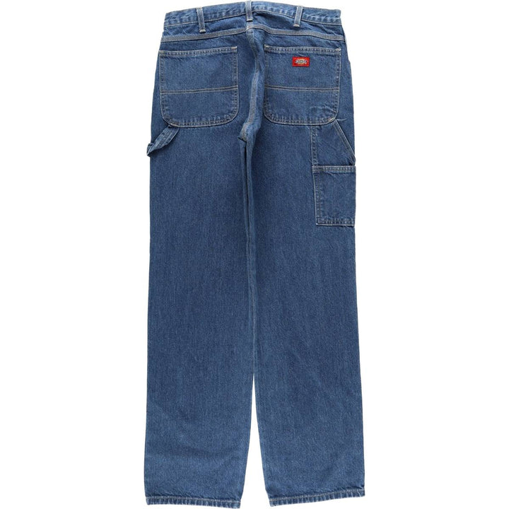 Dickies denim painter pants for men, equivalent to W34 cotton blue type Vintage Second Hand