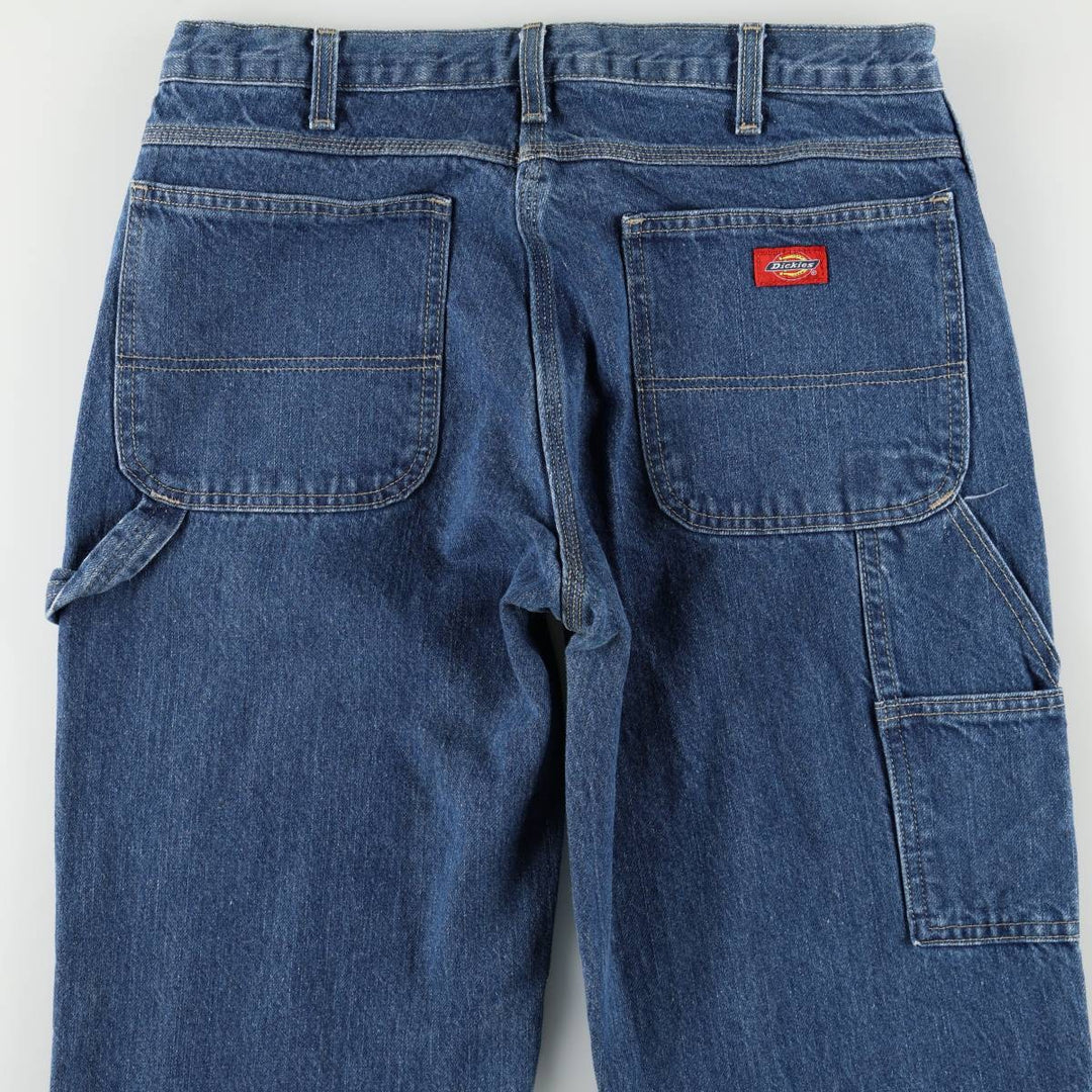 Dickies denim painter pants for men, equivalent to W34 cotton blue type Vintage Second Hand
