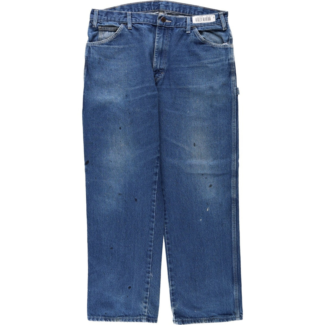 Dickies denim painter pants for men, equivalent to W37 cotton blue type Vintage Second Hand