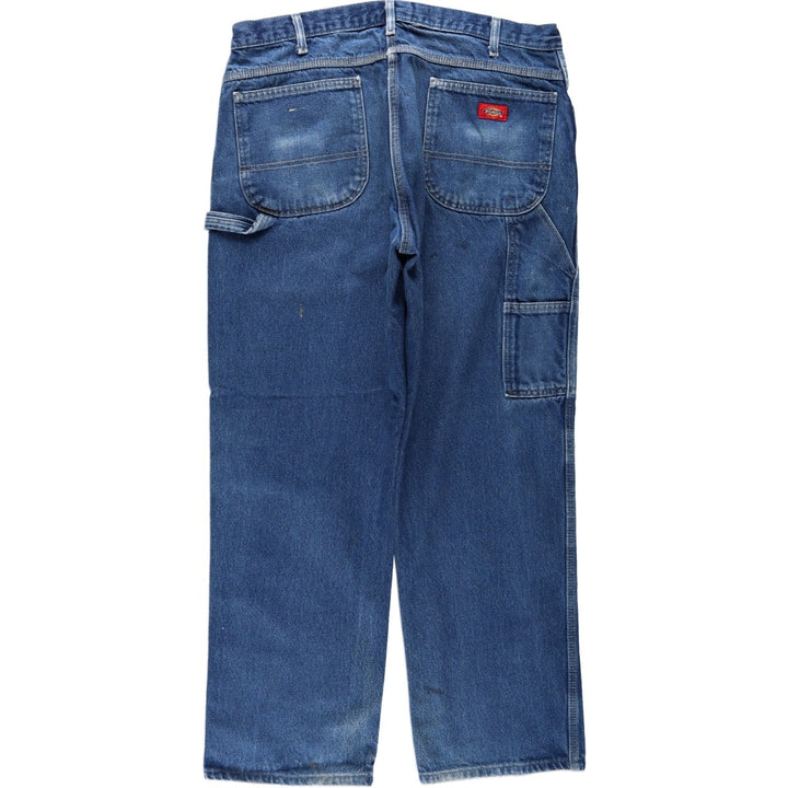 Dickies denim painter pants for men, equivalent to W37 cotton blue type Vintage Second Hand