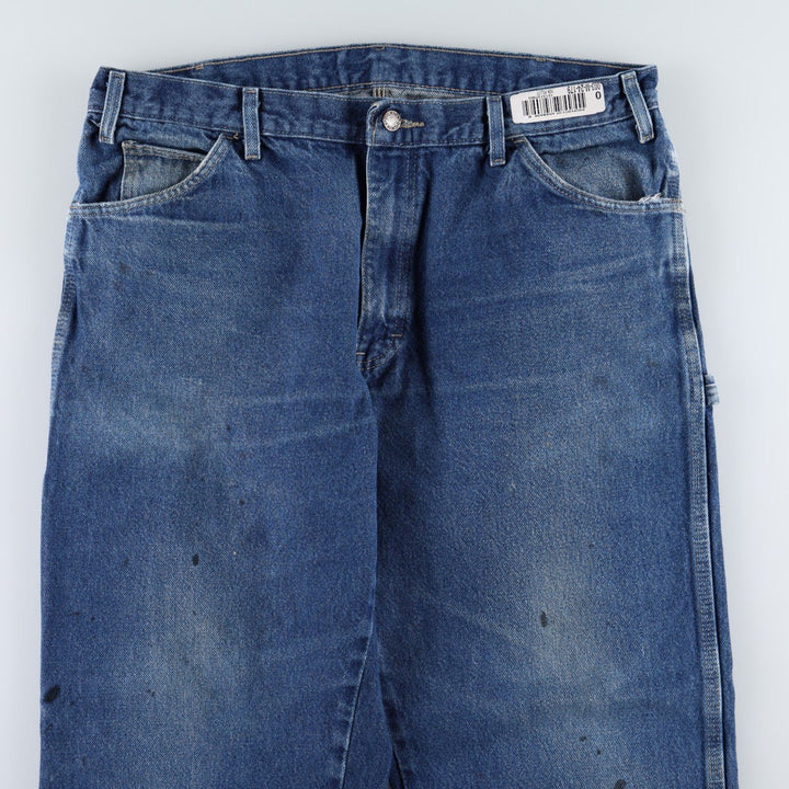 Dickies denim painter pants for men, equivalent to W37 cotton blue type Vintage Second Hand