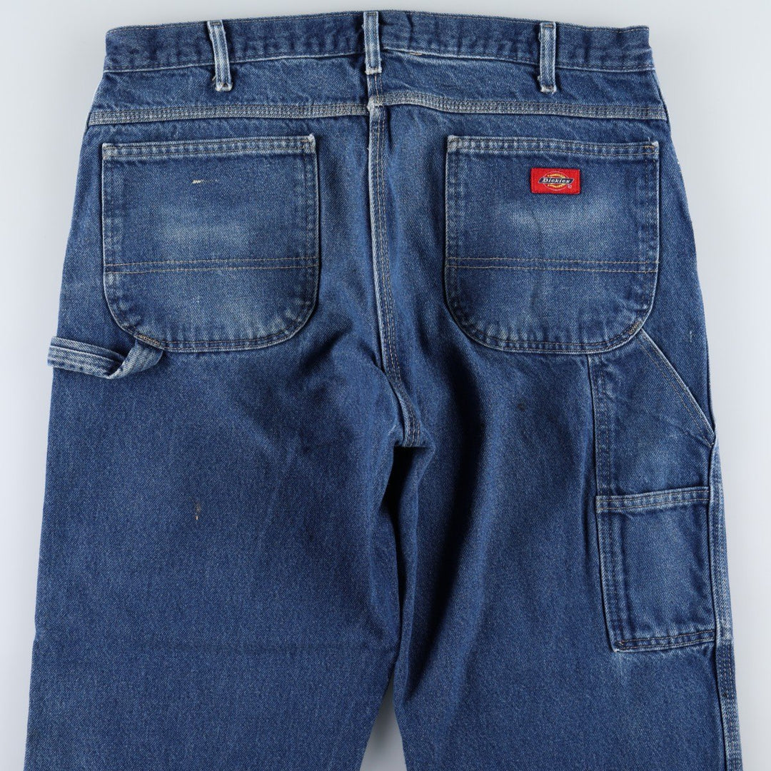 Dickies denim painter pants for men, equivalent to W37 cotton blue type Vintage Second Hand