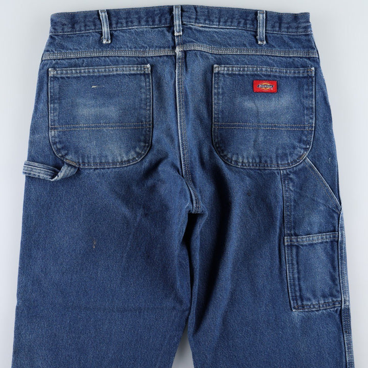 Dickies denim painter pants for men, equivalent to W37 cotton blue type Vintage Second Hand
