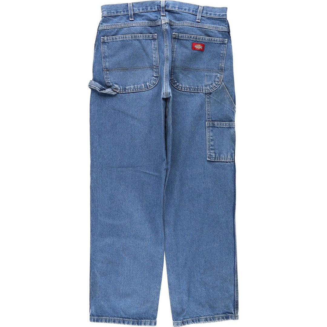 Dickies denim painter pants for men, equivalent to W32 cotton blue type Vintage Second Hand