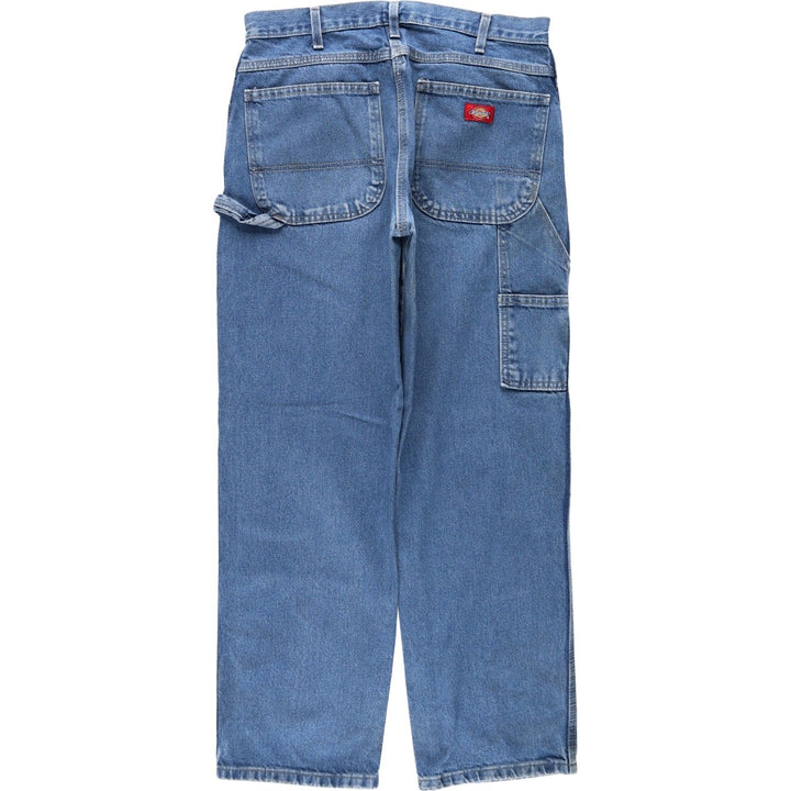 Dickies denim painter pants for men, equivalent to W32 cotton blue type Vintage Second Hand