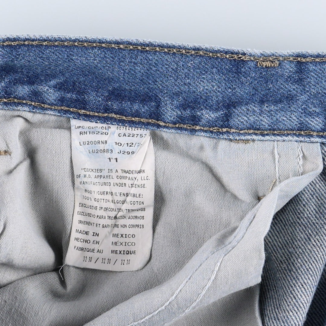 Dickies denim painter pants for men, equivalent to W32 cotton blue type Vintage Second Hand