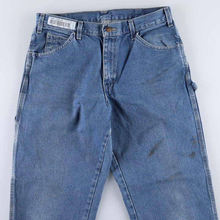 Dickies denim painter pants for men, equivalent to W32 cotton blue type Vintage Second Hand