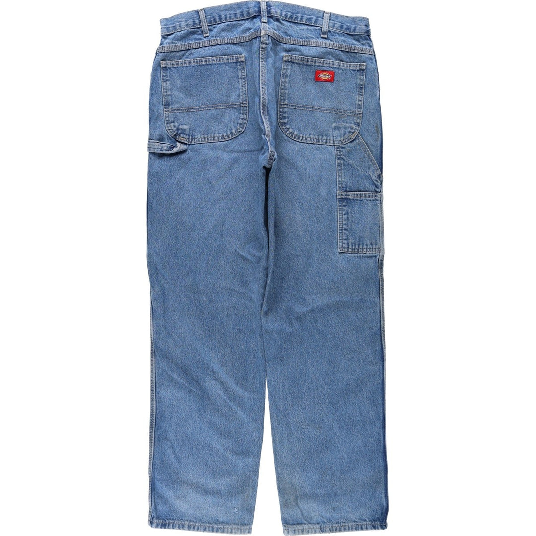 Dickies denim painter pants for men, equivalent to W37 cotton blue type Vintage Second Hand