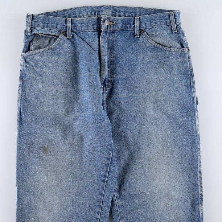 Dickies denim painter pants for men, equivalent to W37 cotton blue type Vintage Second Hand