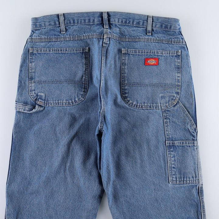 Dickies denim painter pants for men, equivalent to W37 cotton blue type Vintage Second Hand
