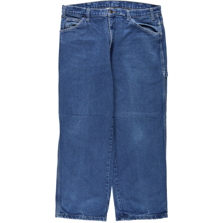 Dickies denim painter pants for men, equivalent to W37 cotton blue type Vintage Second Hand