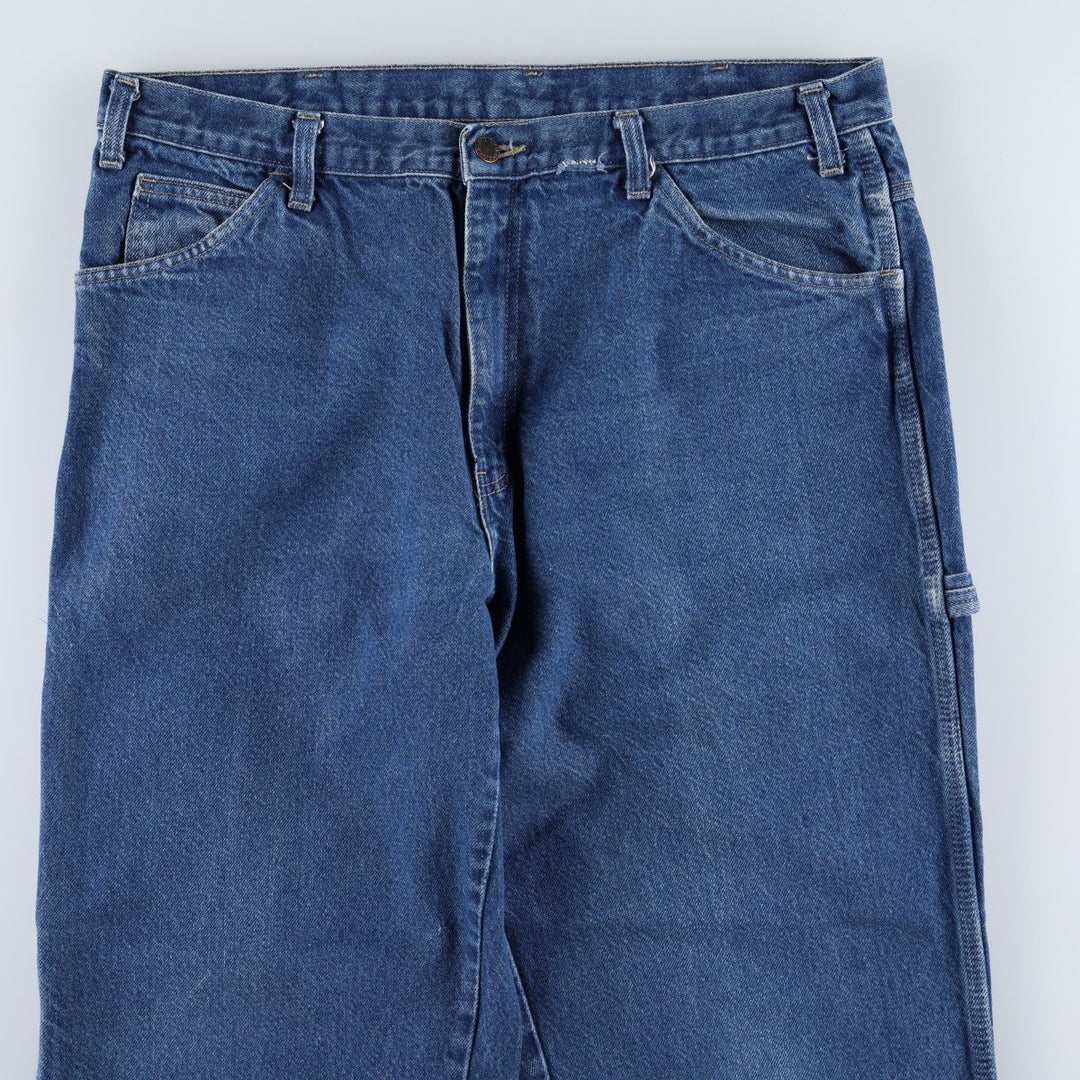 Dickies denim painter pants for men, equivalent to W37 cotton blue type Vintage Second Hand