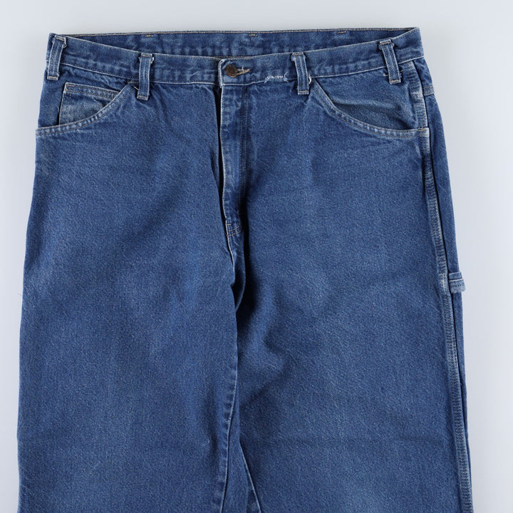 Dickies denim painter pants for men, equivalent to W37 cotton blue type Vintage Second Hand