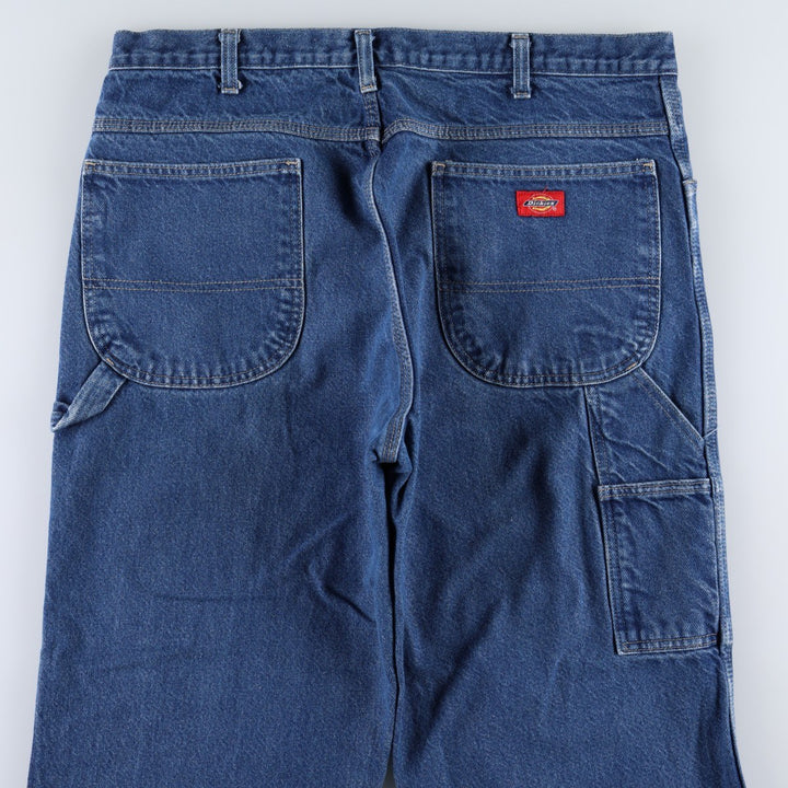 Dickies denim painter pants for men, equivalent to W37 cotton blue type Vintage Second Hand