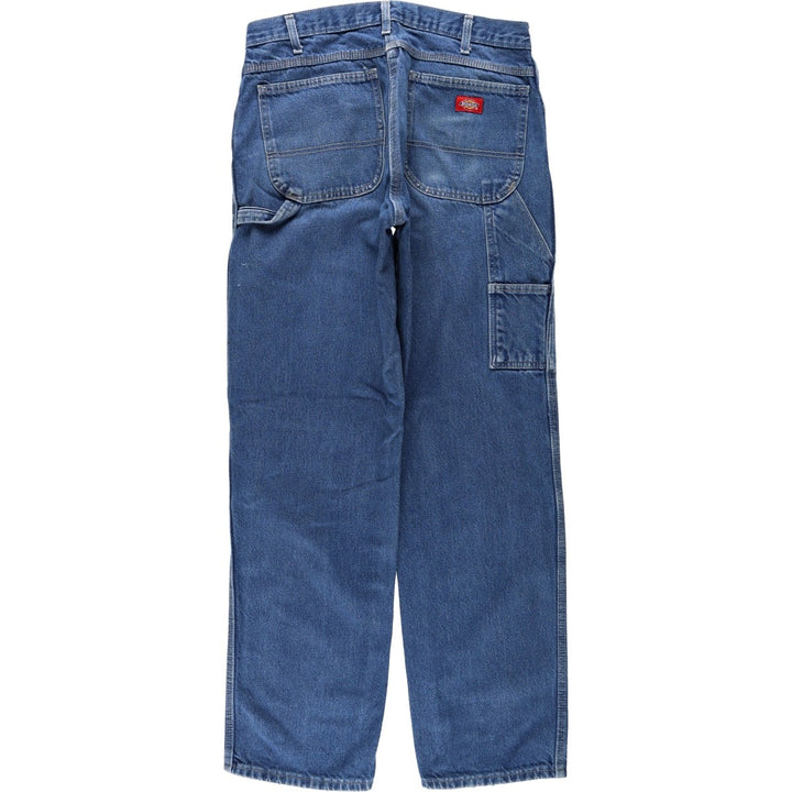 Dickies denim painter pants for men, equivalent to W35 cotton blue type Vintage Second Hand