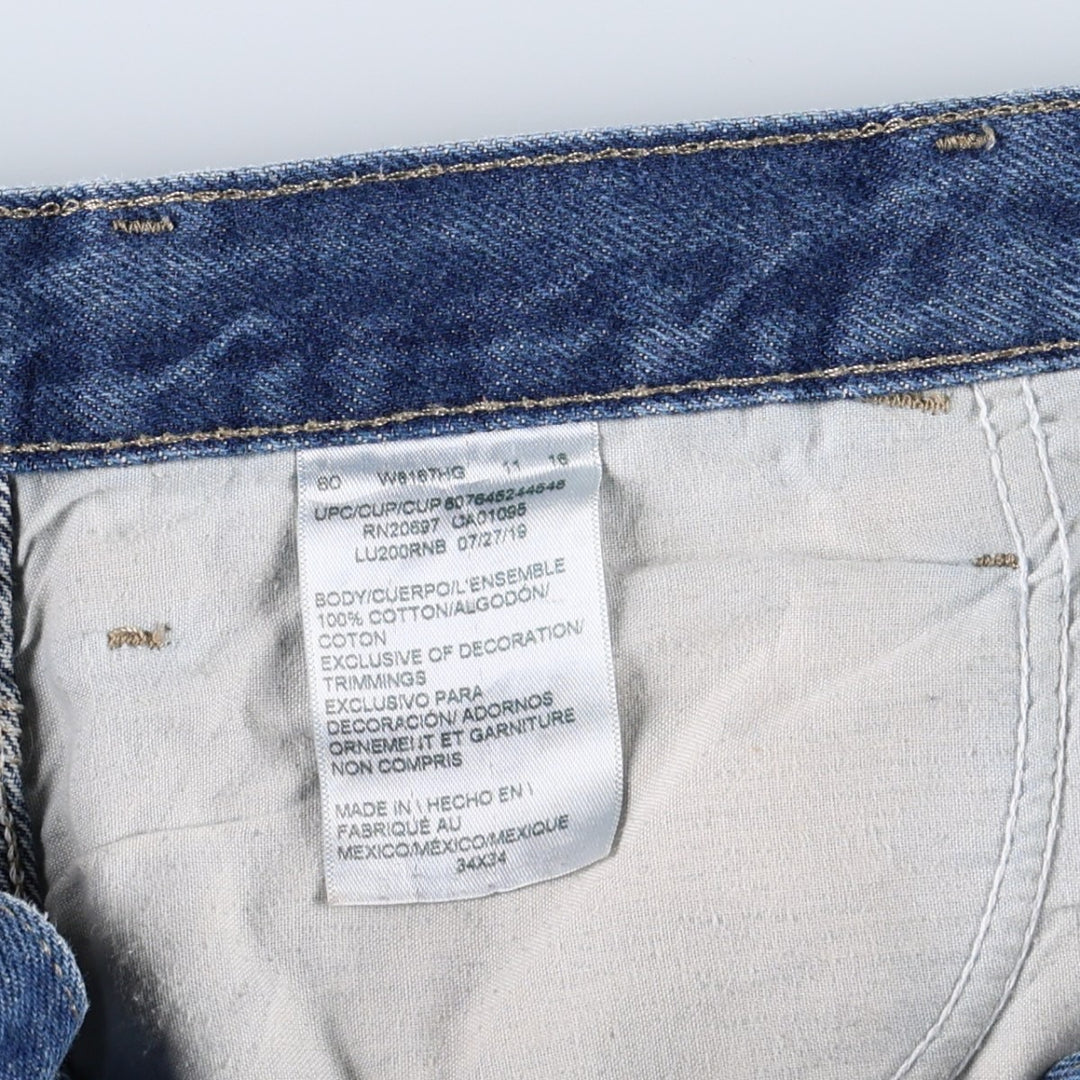 Dickies denim painter pants for men, equivalent to W35 cotton blue type Vintage Second Hand