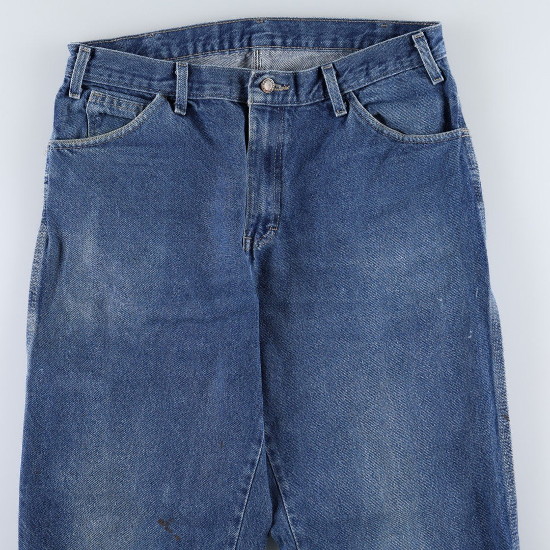 Dickies denim painter pants for men, equivalent to W35 cotton blue type Vintage Second Hand
