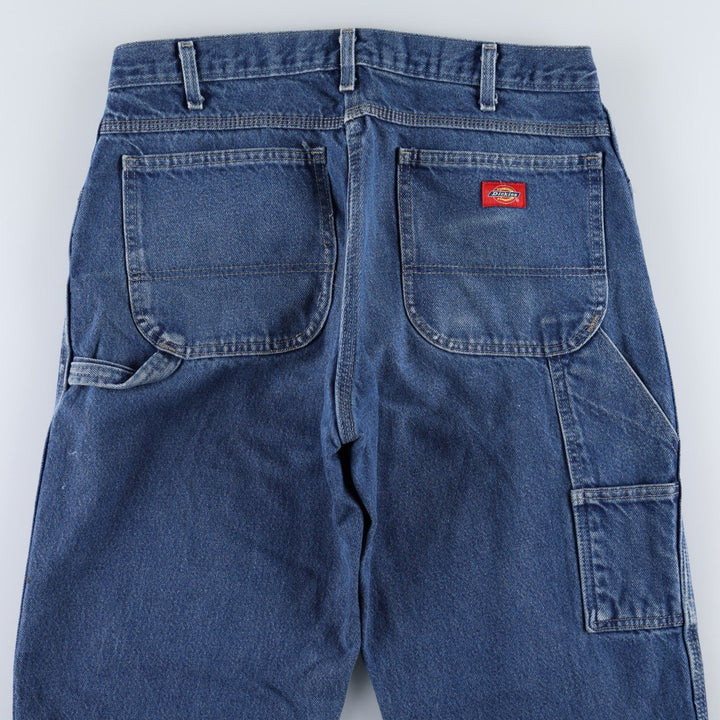 Dickies denim painter pants for men, equivalent to W35 cotton blue type Vintage Second Hand
