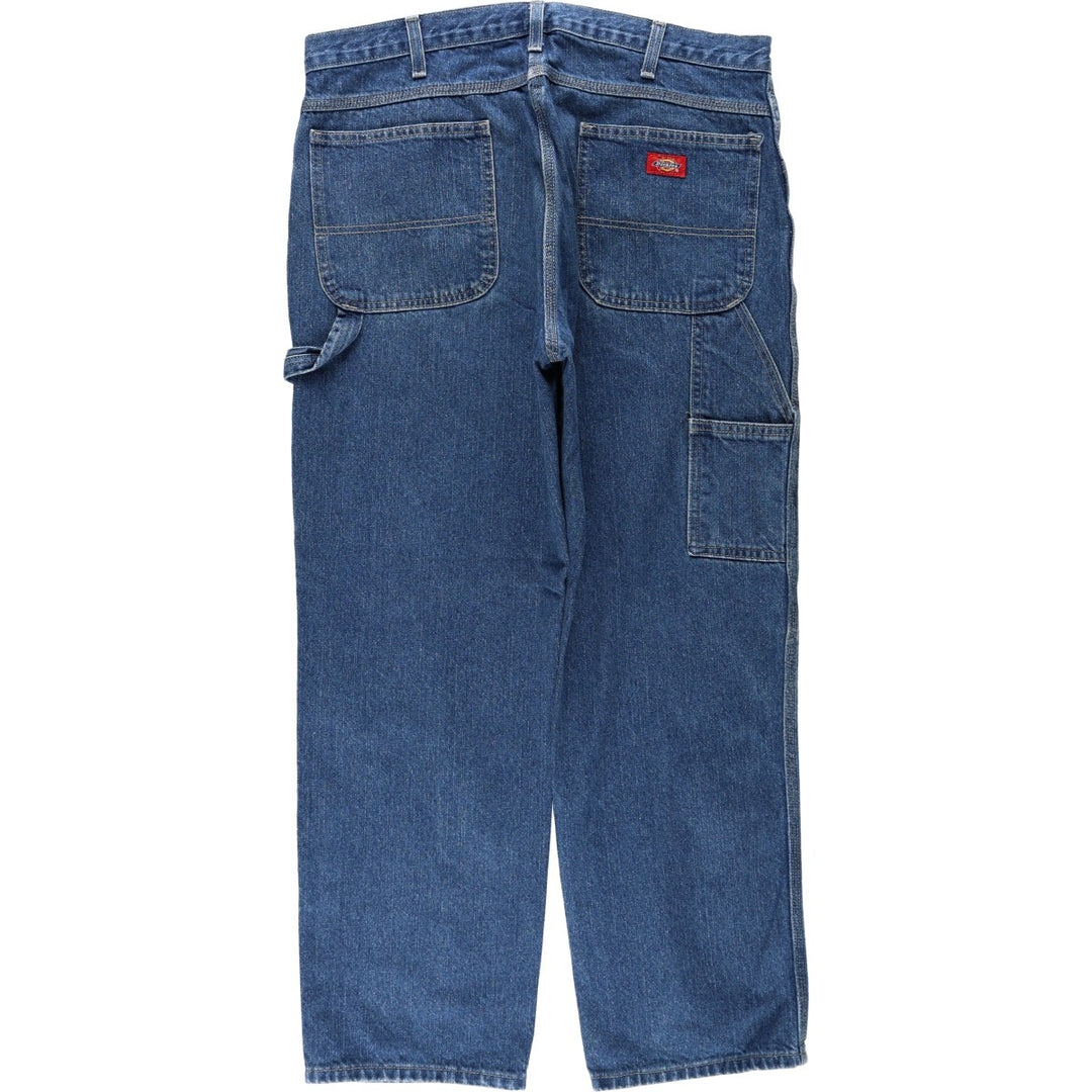 Dickies denim painter pants for men, equivalent to W38 cotton blue type Vintage Second Hand